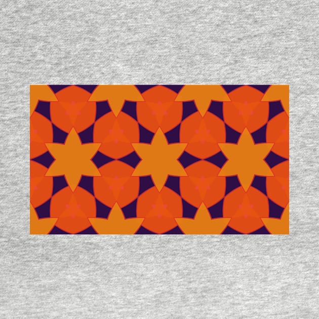 retro seventies style geometrical pattern by pauloneill-art